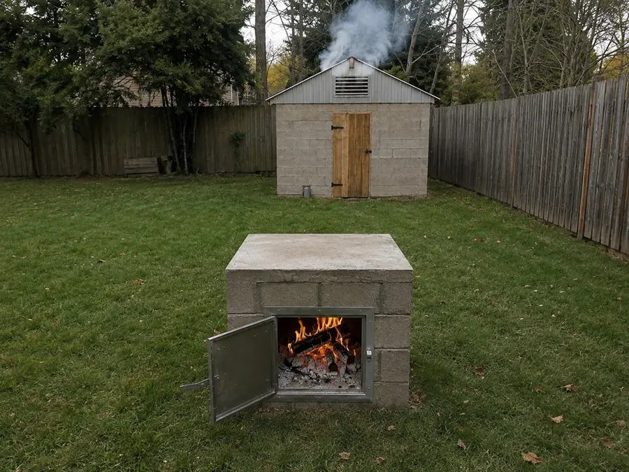 Concrete Block Backyard Smokehouse Build Guide